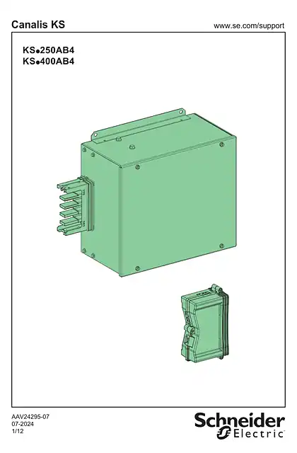 schneider施耐德KS....AB4 - END FEED UNITS 250_400A - 说明页